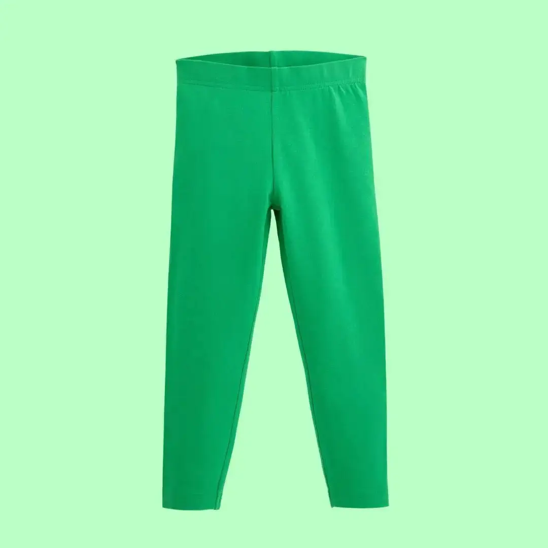 Tropical Green Kids Organic Leggings