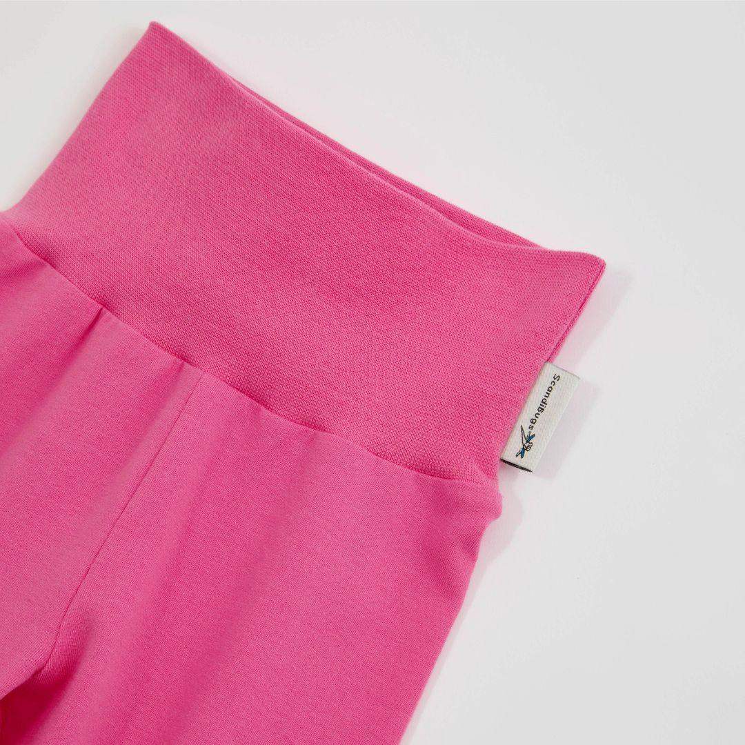 Bubblegum Pink Kids Organic Yoga Pants - Image 3