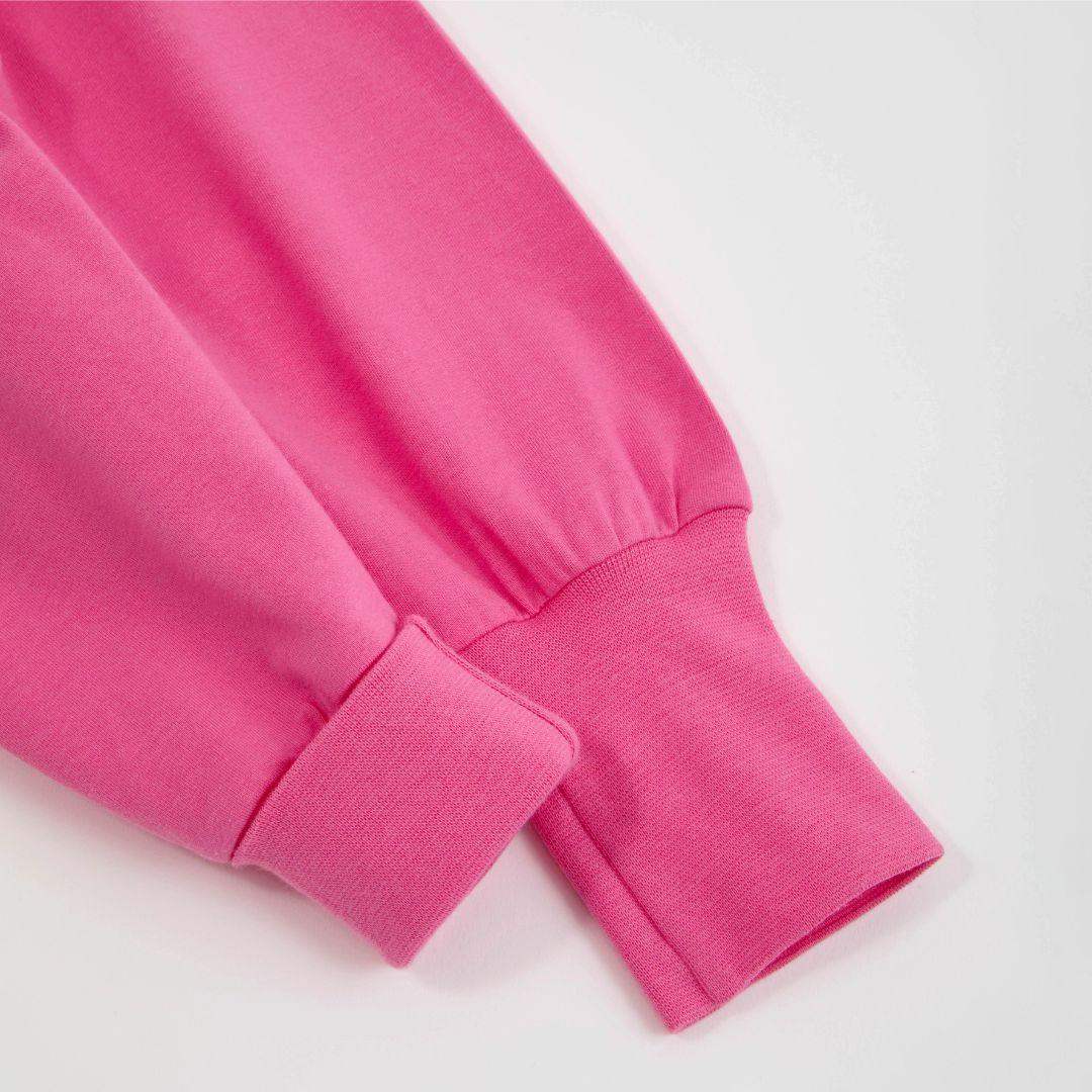 Bubblegum Pink Kids Organic Yoga Pants - Image 4