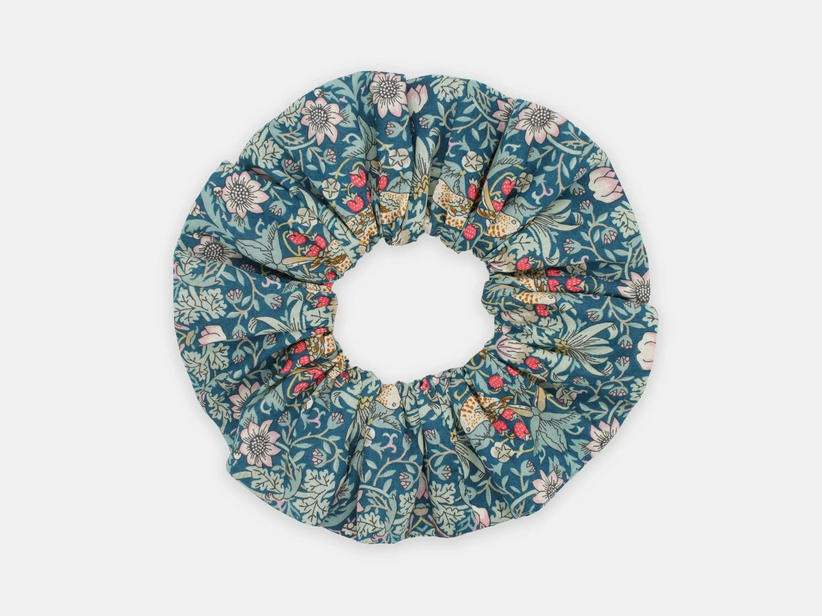 Scrunchie - Liberty Strawberry Thief P Print - Image 3