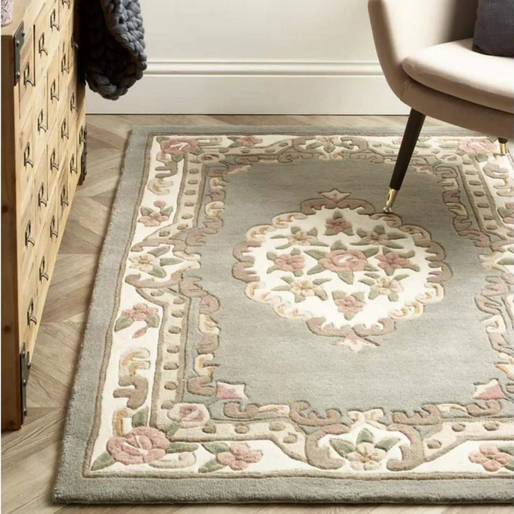 Shensi Grey Medallion Rug - Image 2