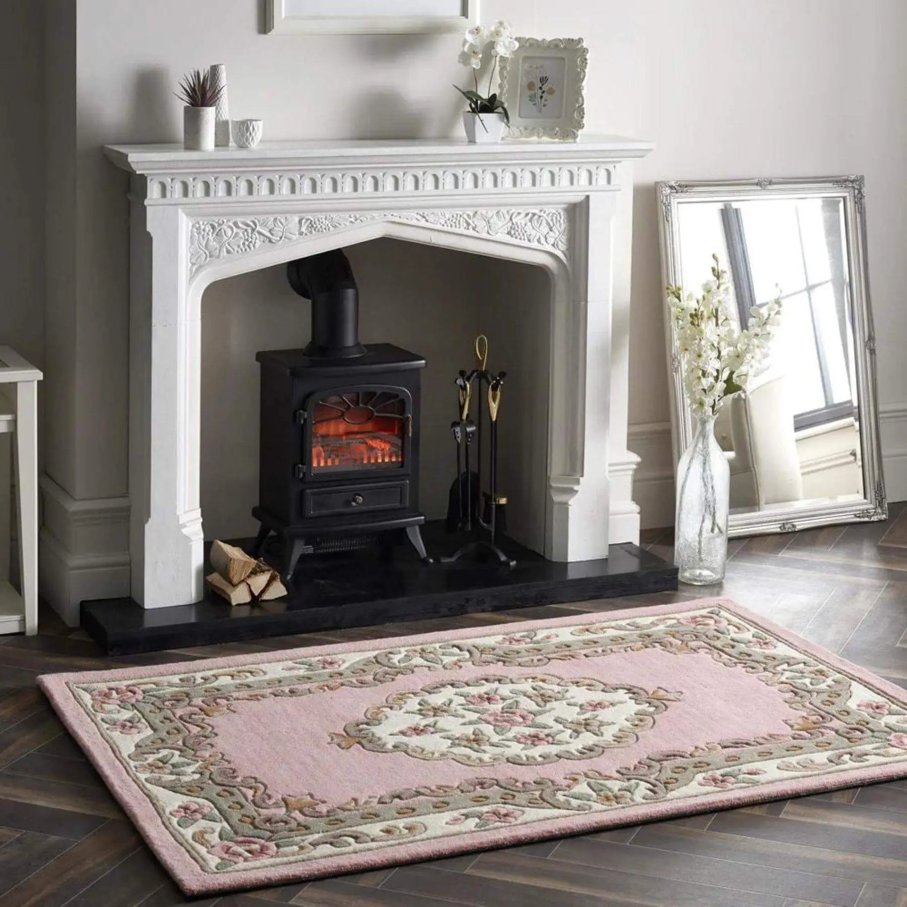 Shensi Pink Medallion Rug - Image 2