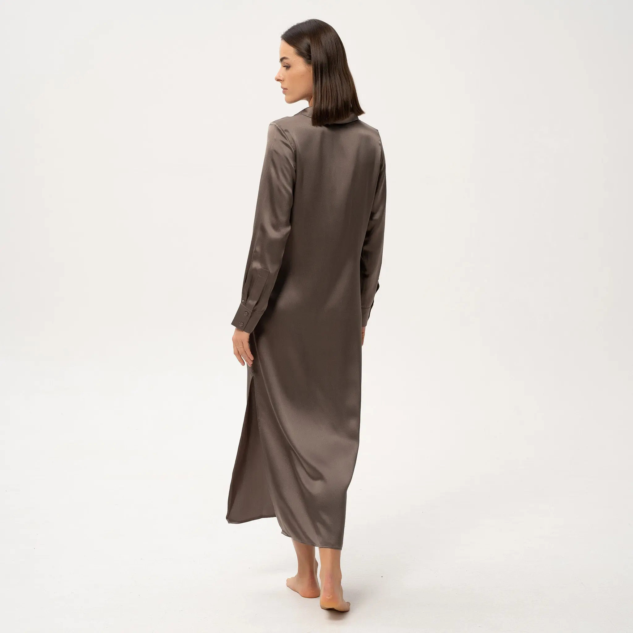Silk Shirt Dress The Lady