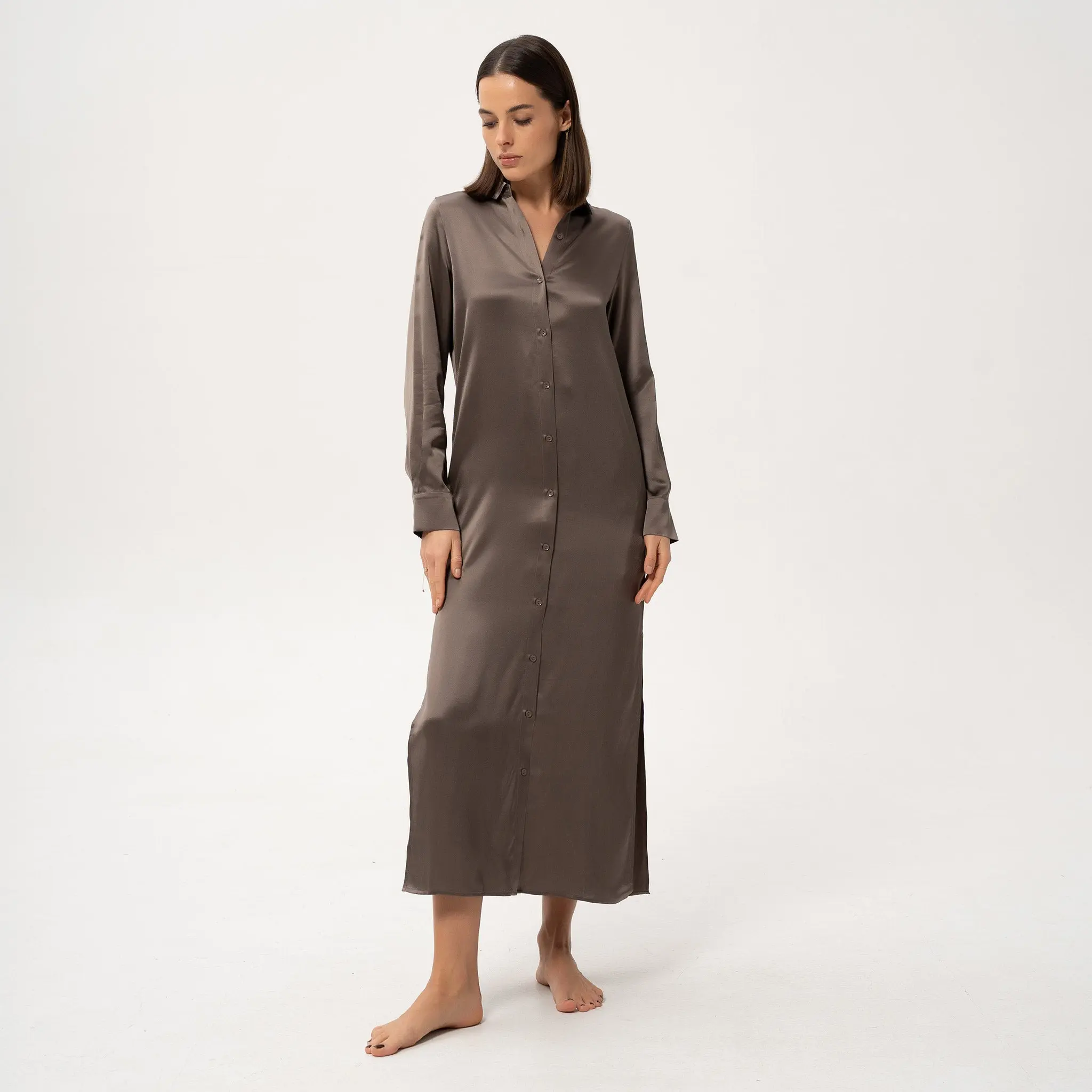 Silk Shirt Dress The Lady - Image 3