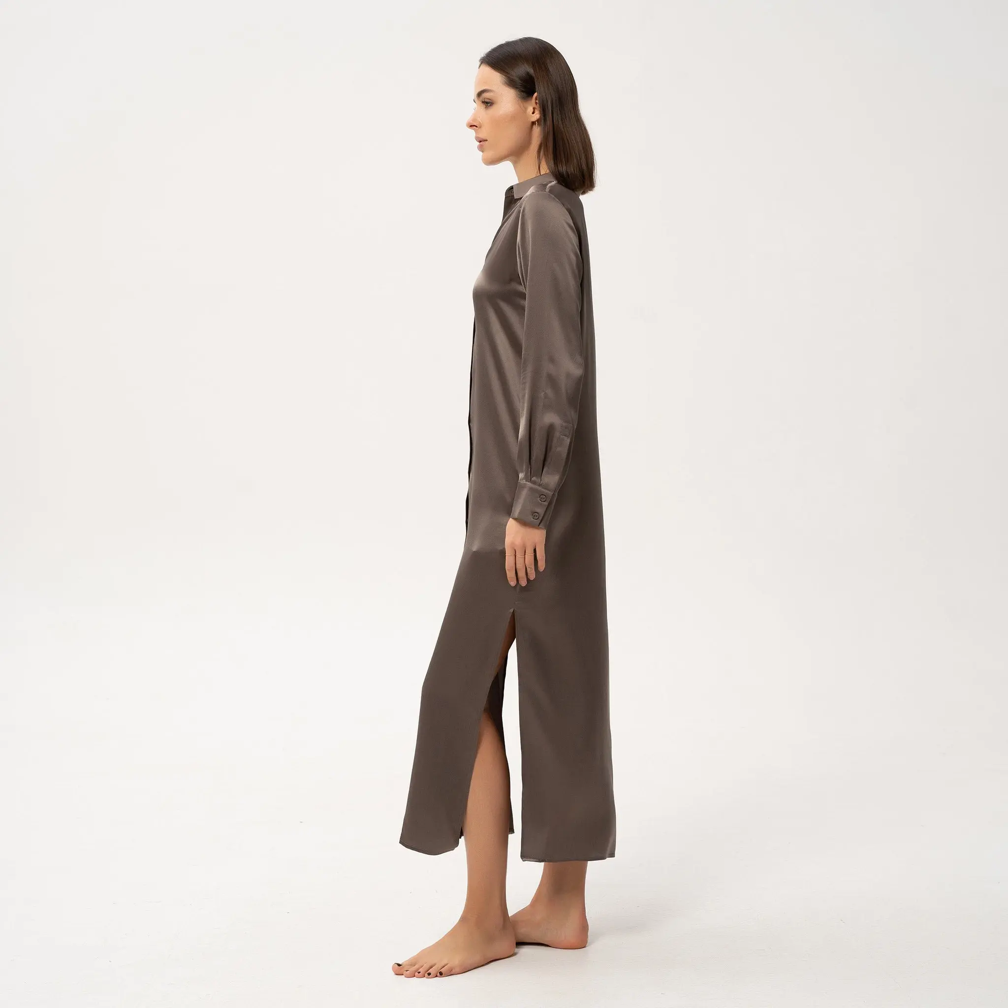 Silk Shirt Dress The Lady - Image 5