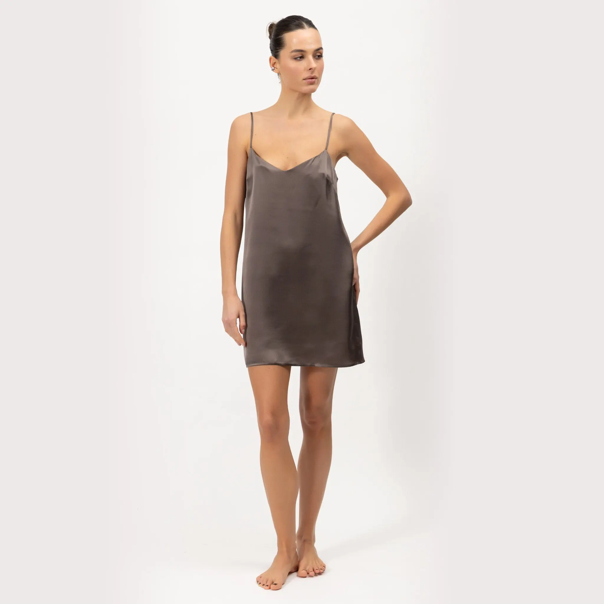 Silk Short Slip Dress The Lady - Image 3