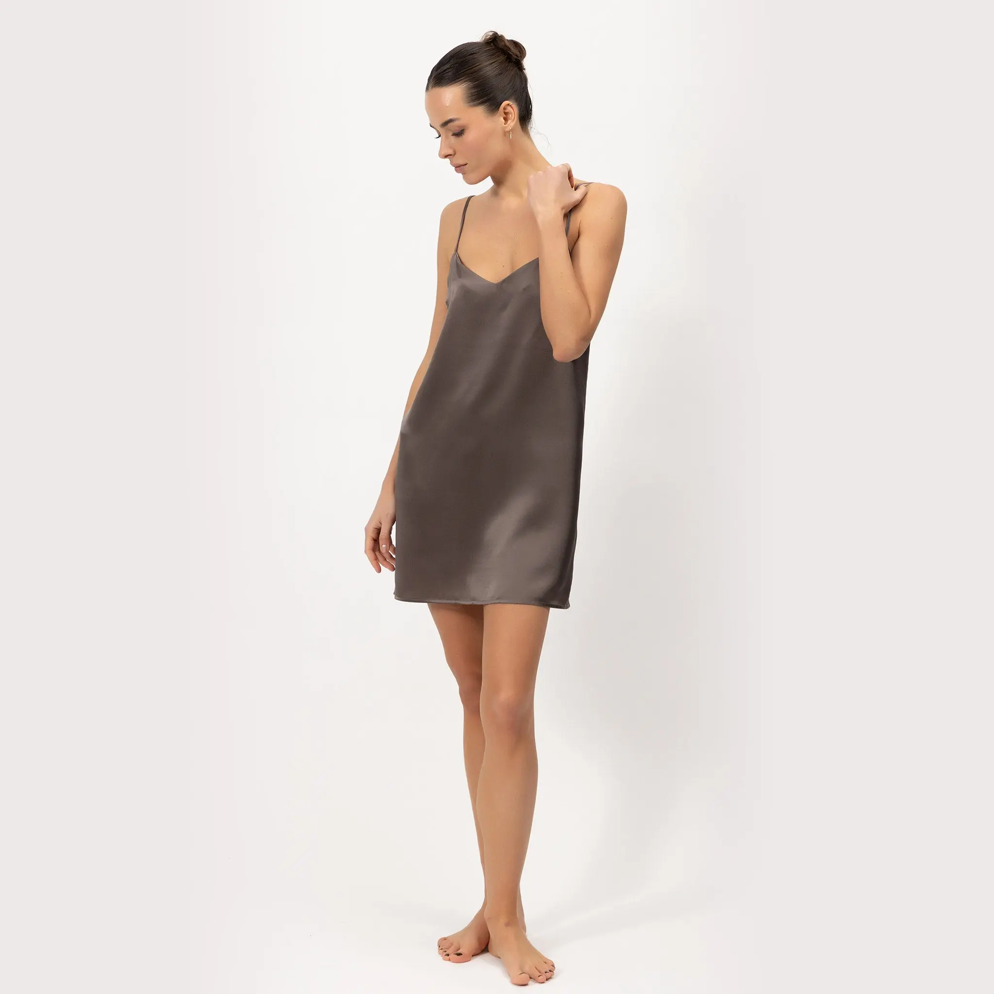 Silk Short Slip Dress The Lady - Image 4