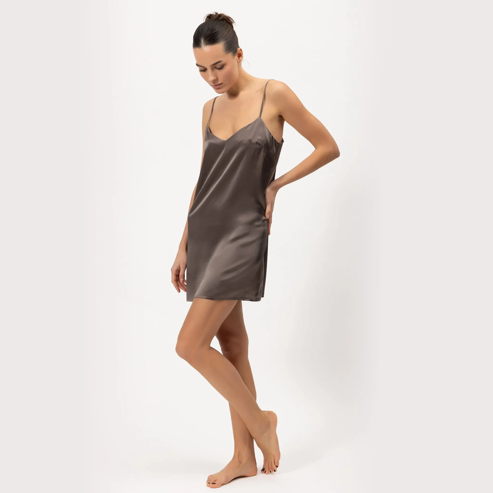 Silk Short Slip Dress The Lady - Image 5