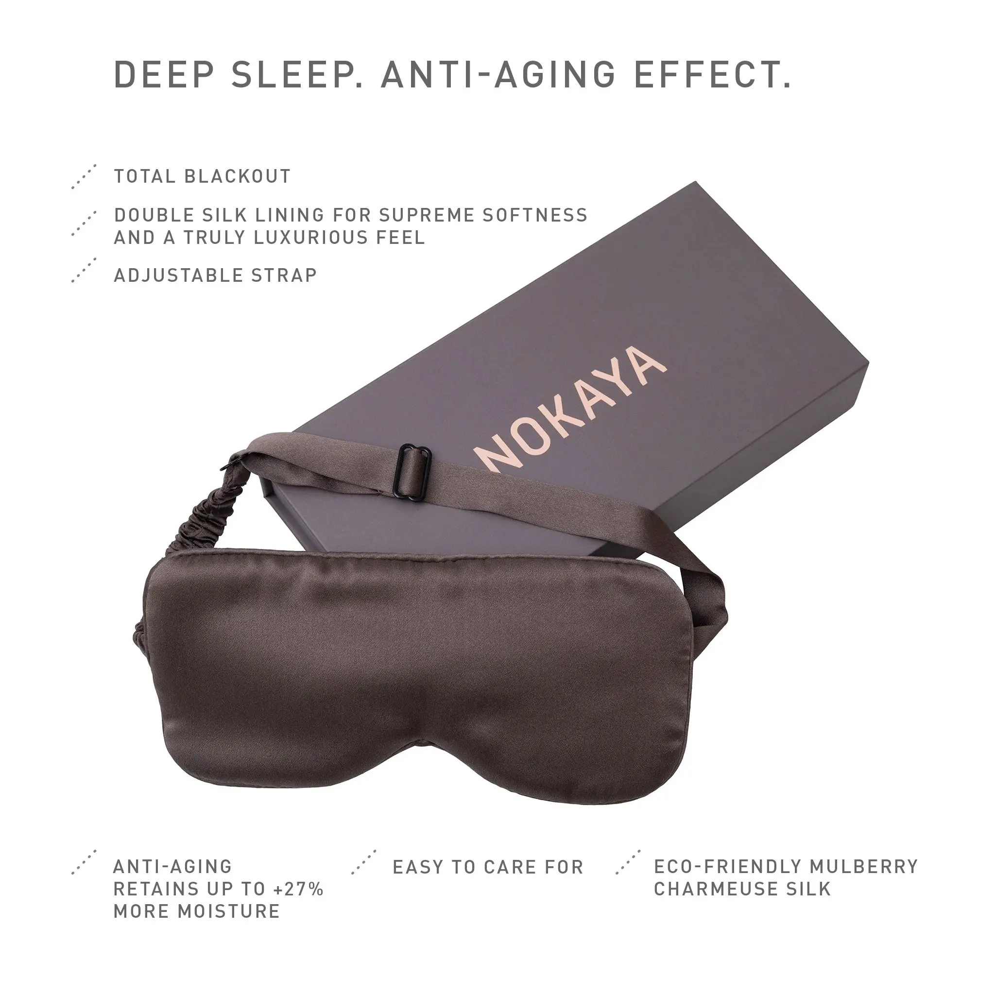 Silk Sleep Mask Future Brown - Image 4