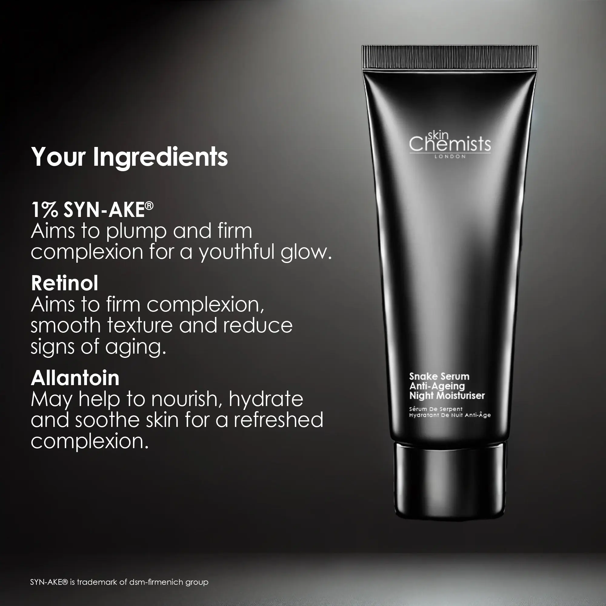 skinChemists Snake Serum Anti-Ageing Night Moisturiser 50ml - Image 5