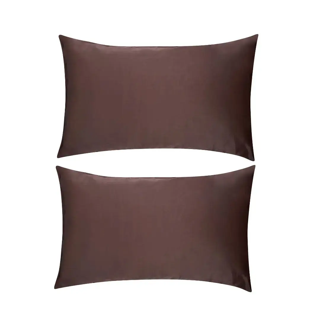 Mocha Soft Satin Pillowcase Set - Image 4