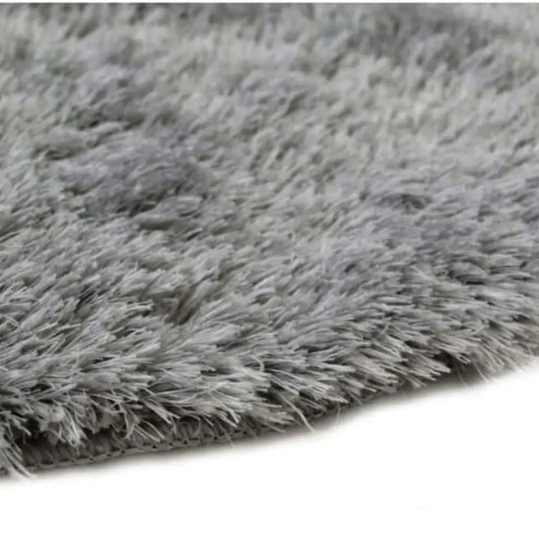 Soft Washable Grey Shaggy Rug | SA-04 - Image 12