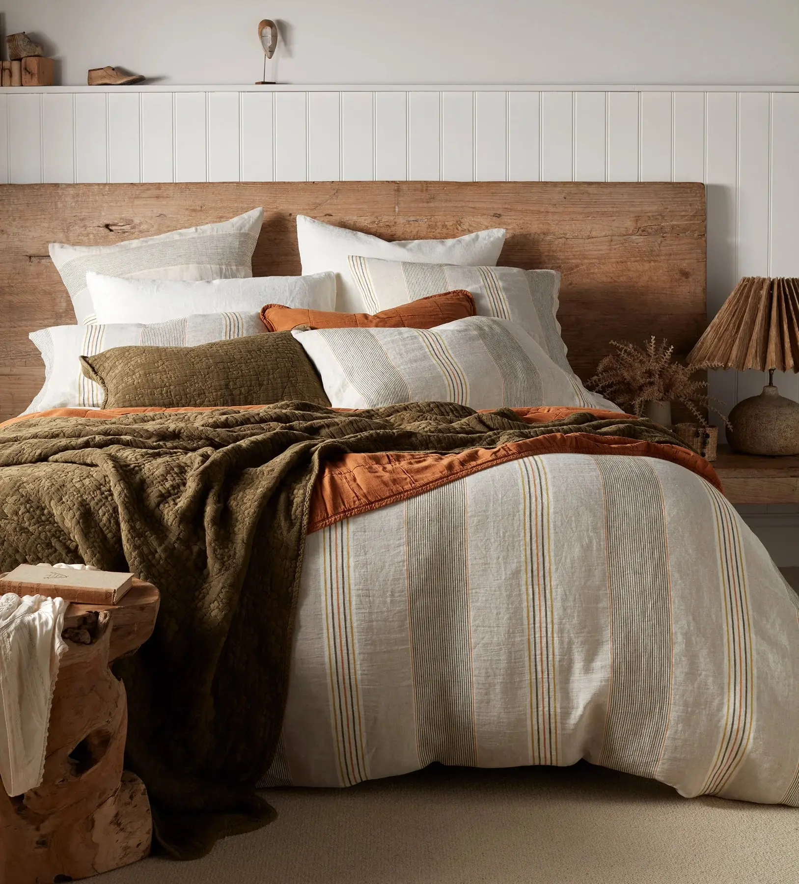 Sophie Stripe 100% Linen Bed Linen