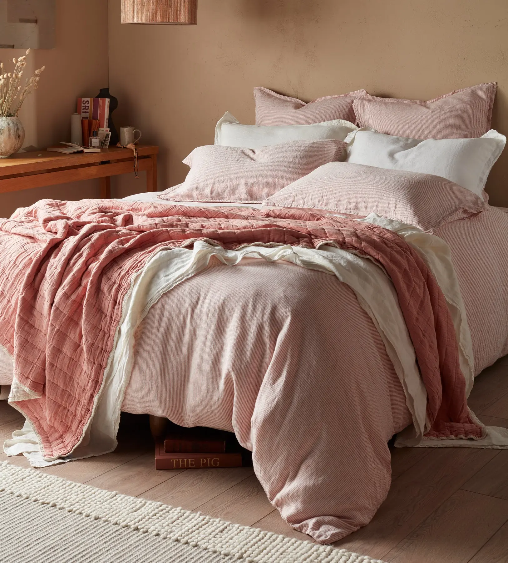 Spice Sid Stripe 100% Linen Pillowcase - Image 3