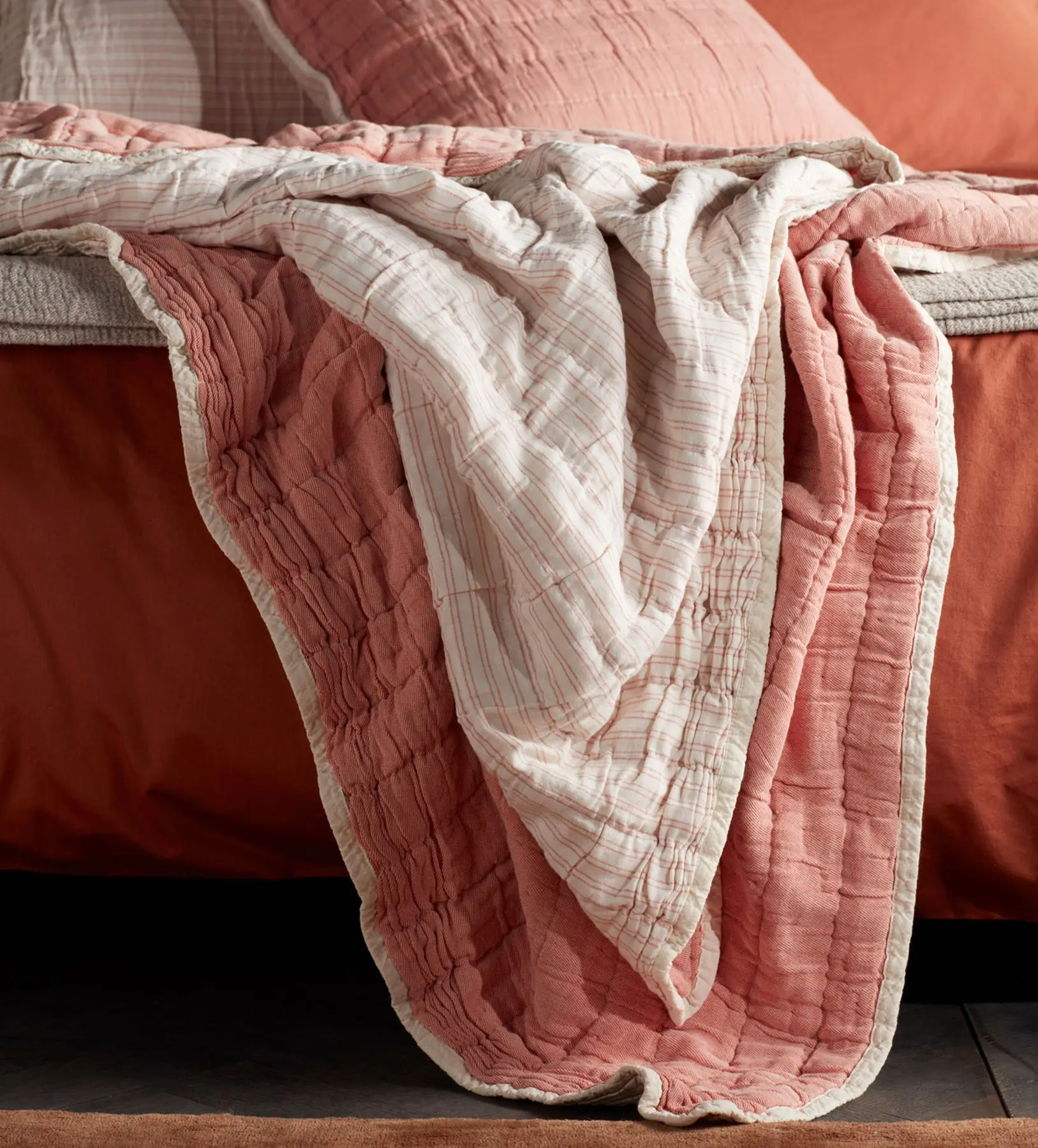 Spice Vivienne 100% Cotton Quilted Throw - Image 2