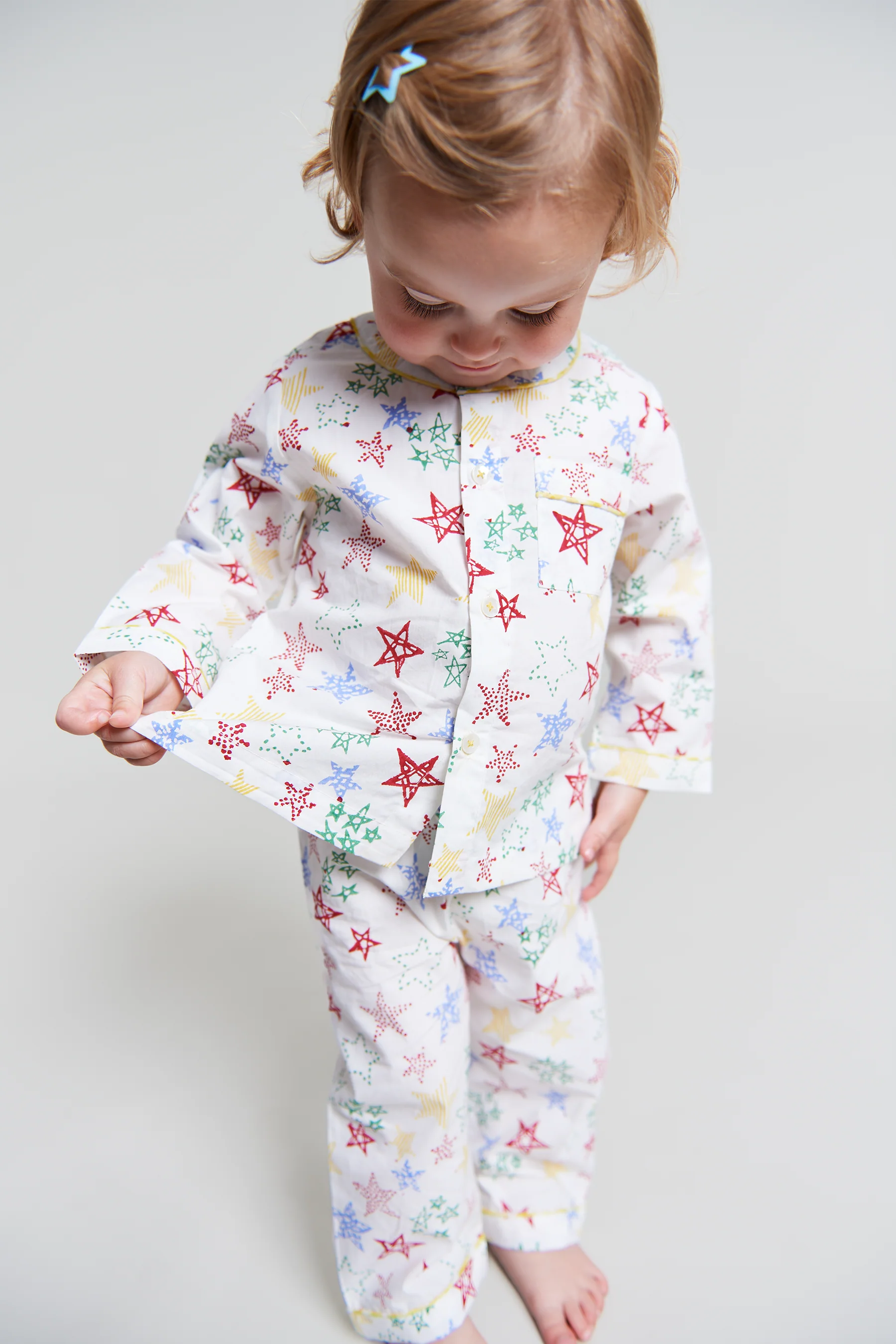 stars shining - organic cotton baby pyjama set - Image 2