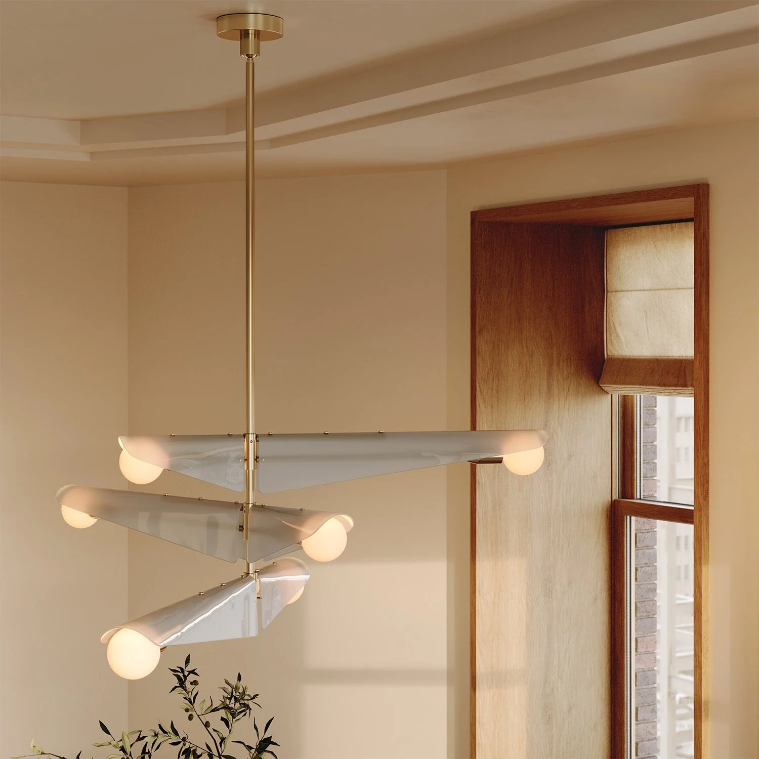 Sycamore Chandelier 3 Tiers in Dawn Grey - Image 2