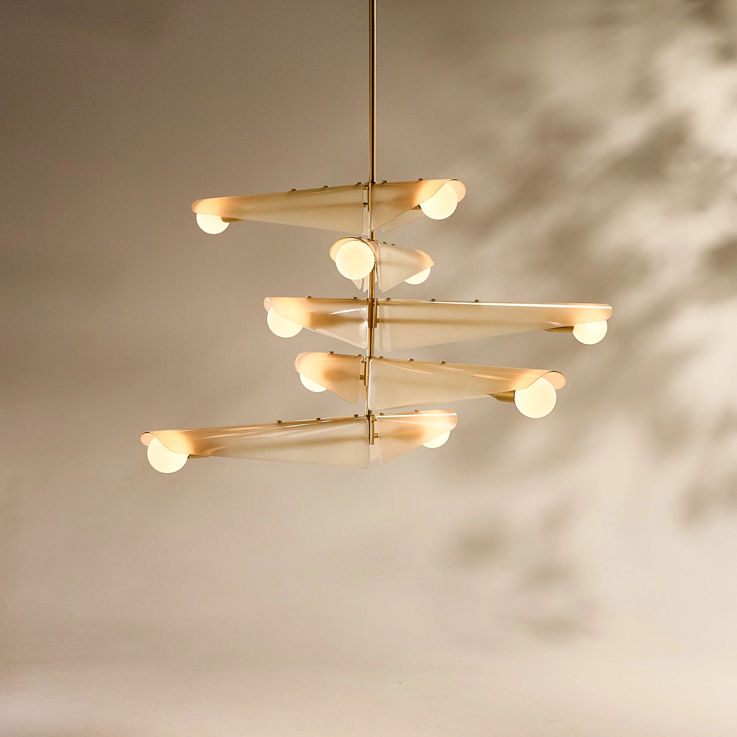 Sycamore Chandelier 5 Tiers in Dusk Pink - Image 5