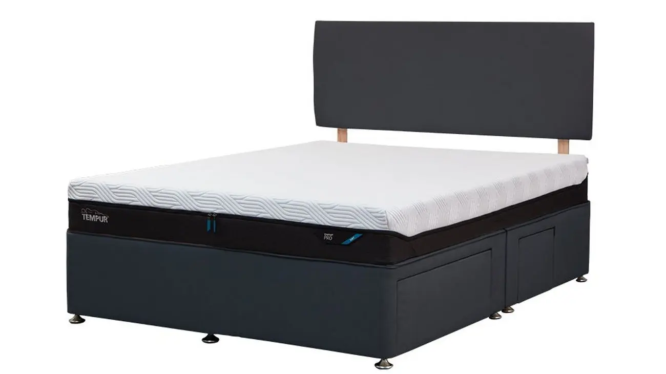Venice Anthracite Tempur Buckingham Drawer Divan 2 Drawers