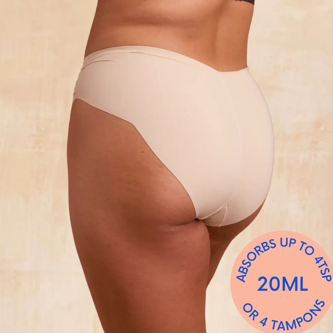 The Carla Cream Heavy Period Pants - Image 3