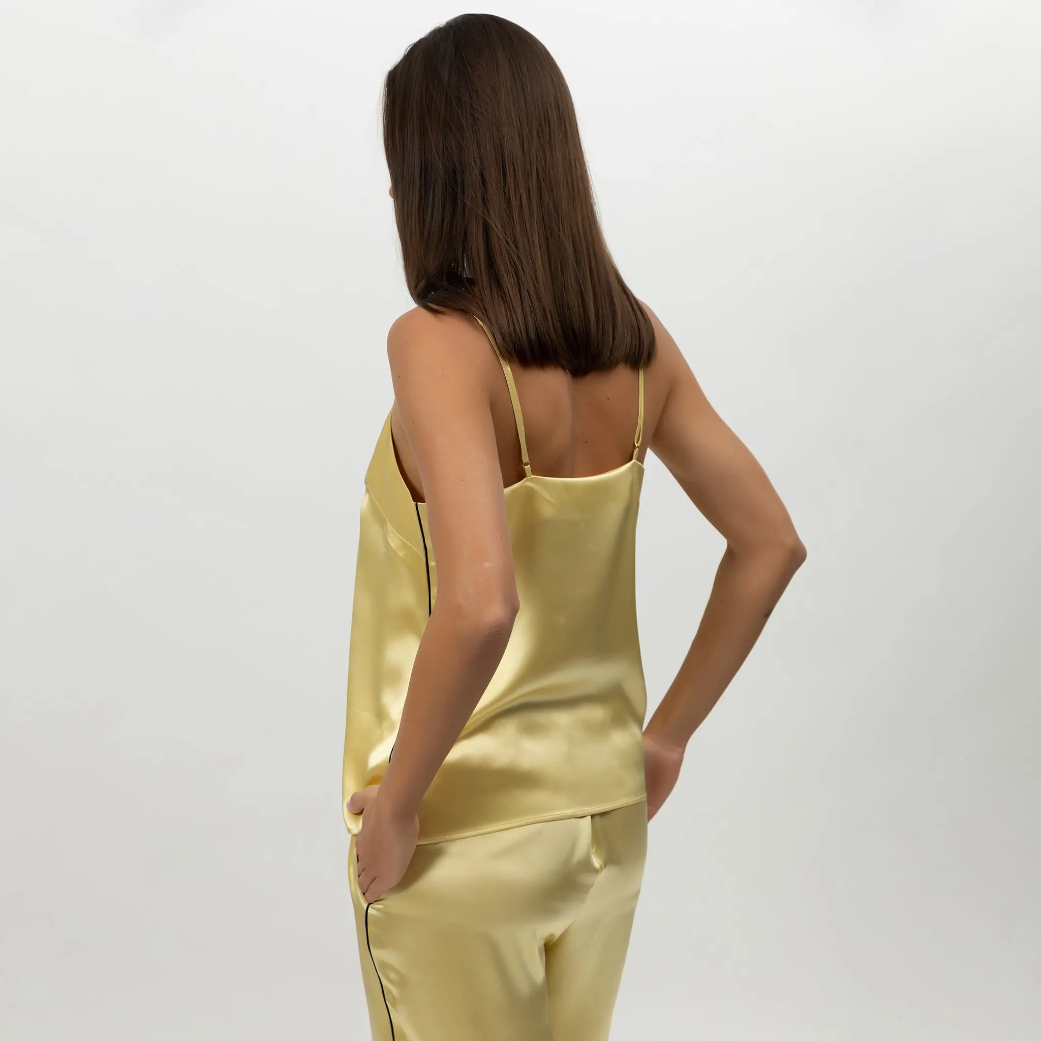 The Lady Silk Camisole Panna Cotta - Image 5
