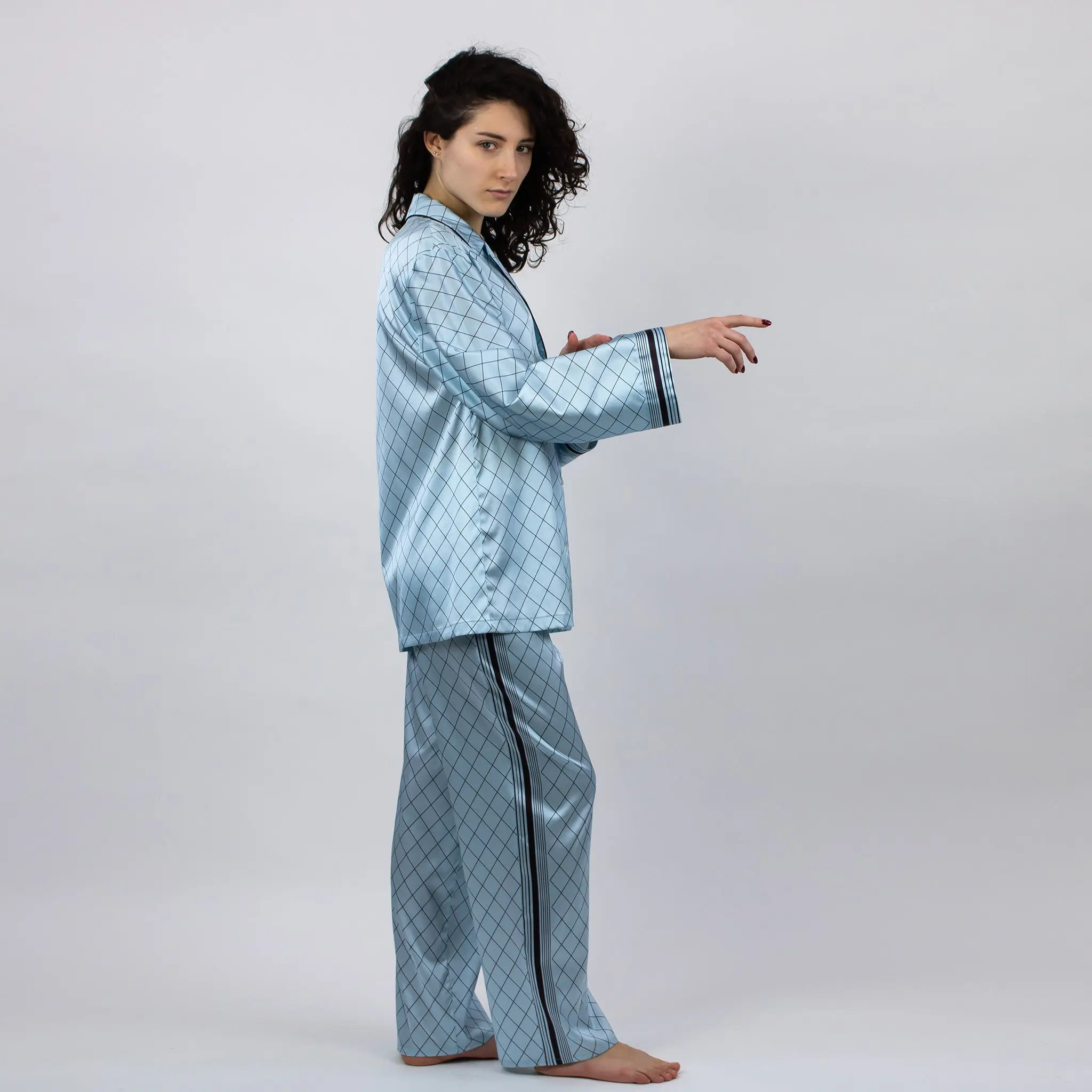 The Lady Women's Silk Pyjama Trousers - Image 4