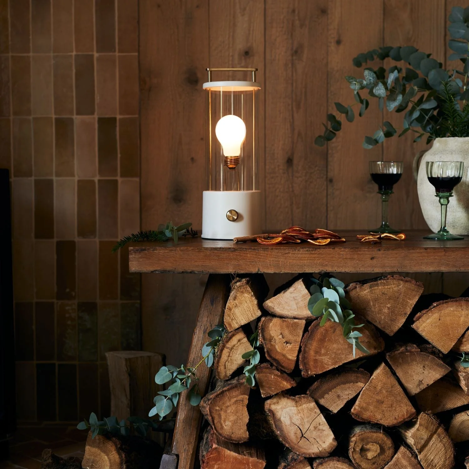 The Muse Portable Lamp in Candlenut White - Image 4