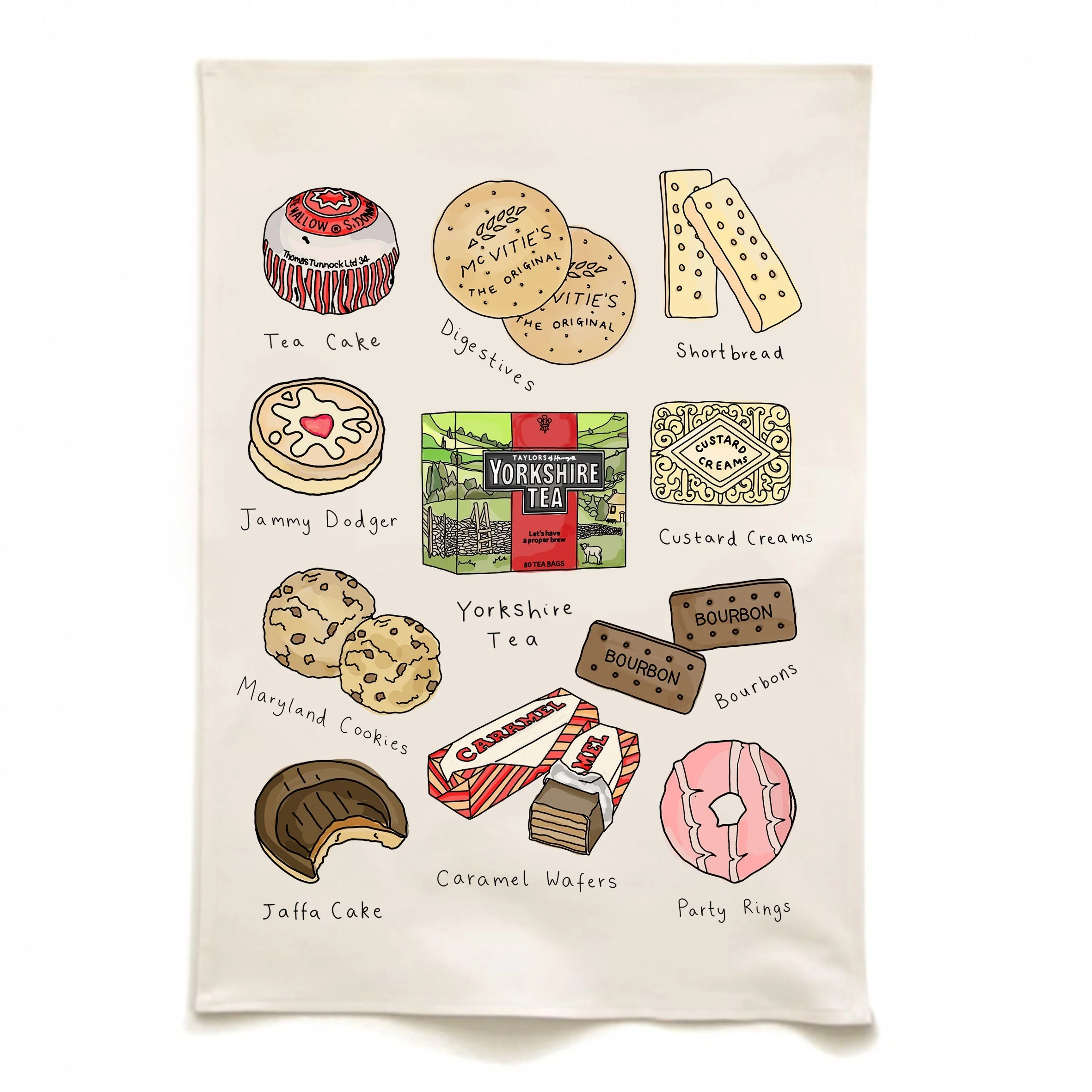 The Tea and Biscuits Tea Towel