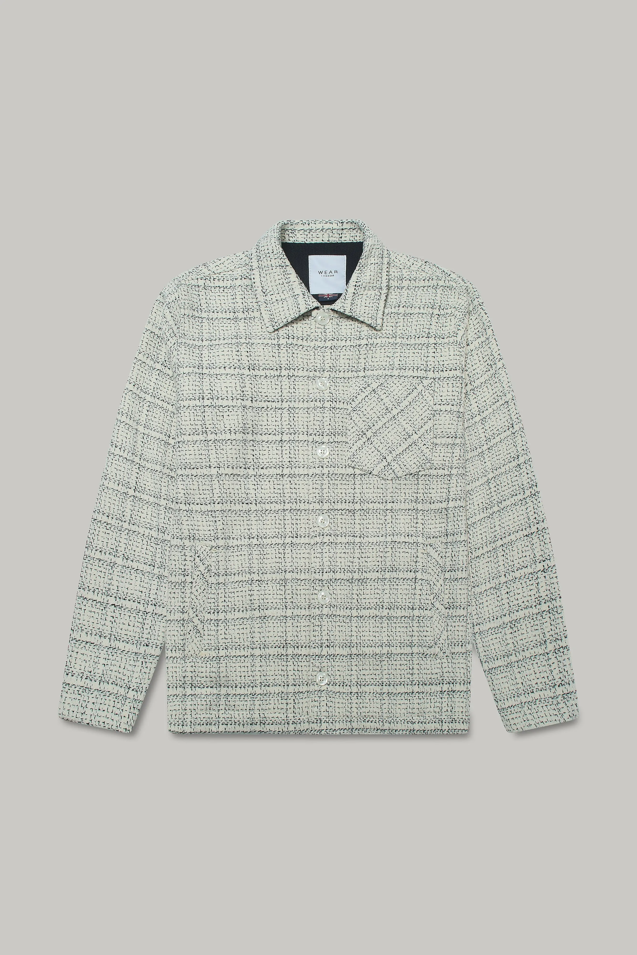 Theydon Frame Overshirt - Ecru / Black