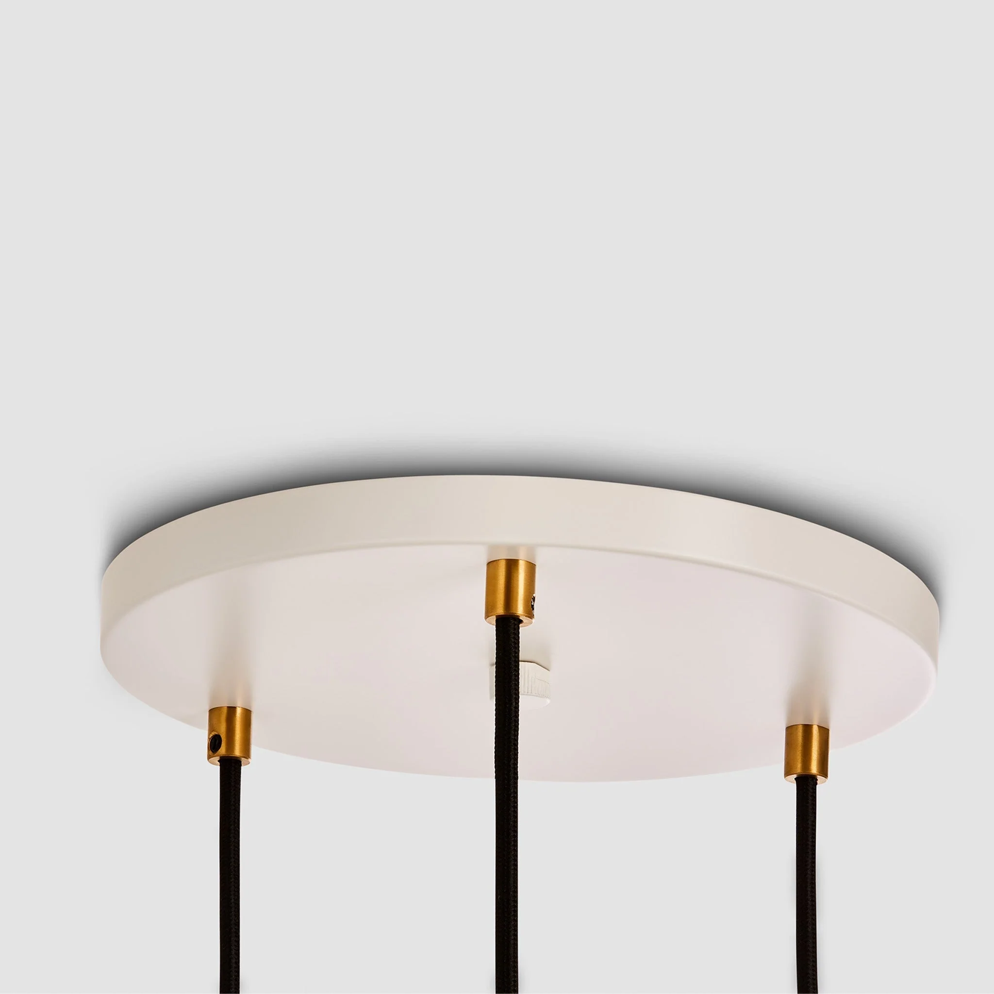 Triple Pendant in Oak + Voronoi II - White Canopy - Image 5