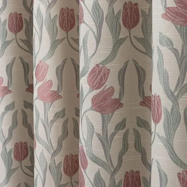 Tulip Jacquard Pencil Pleat Curtains - Image 3