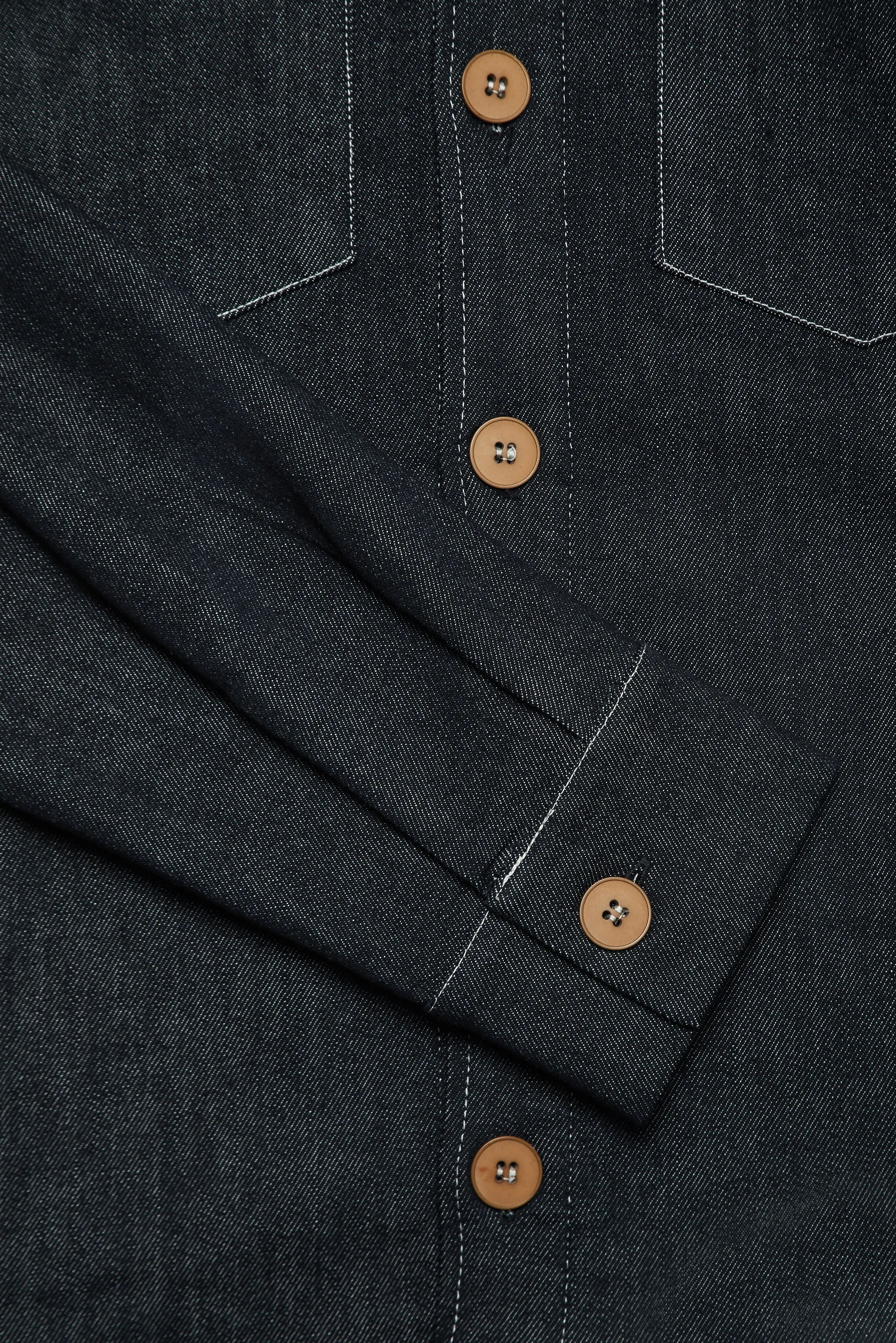 Turner Long Sleeve Shacket - Denim Stay Blue - Image 5