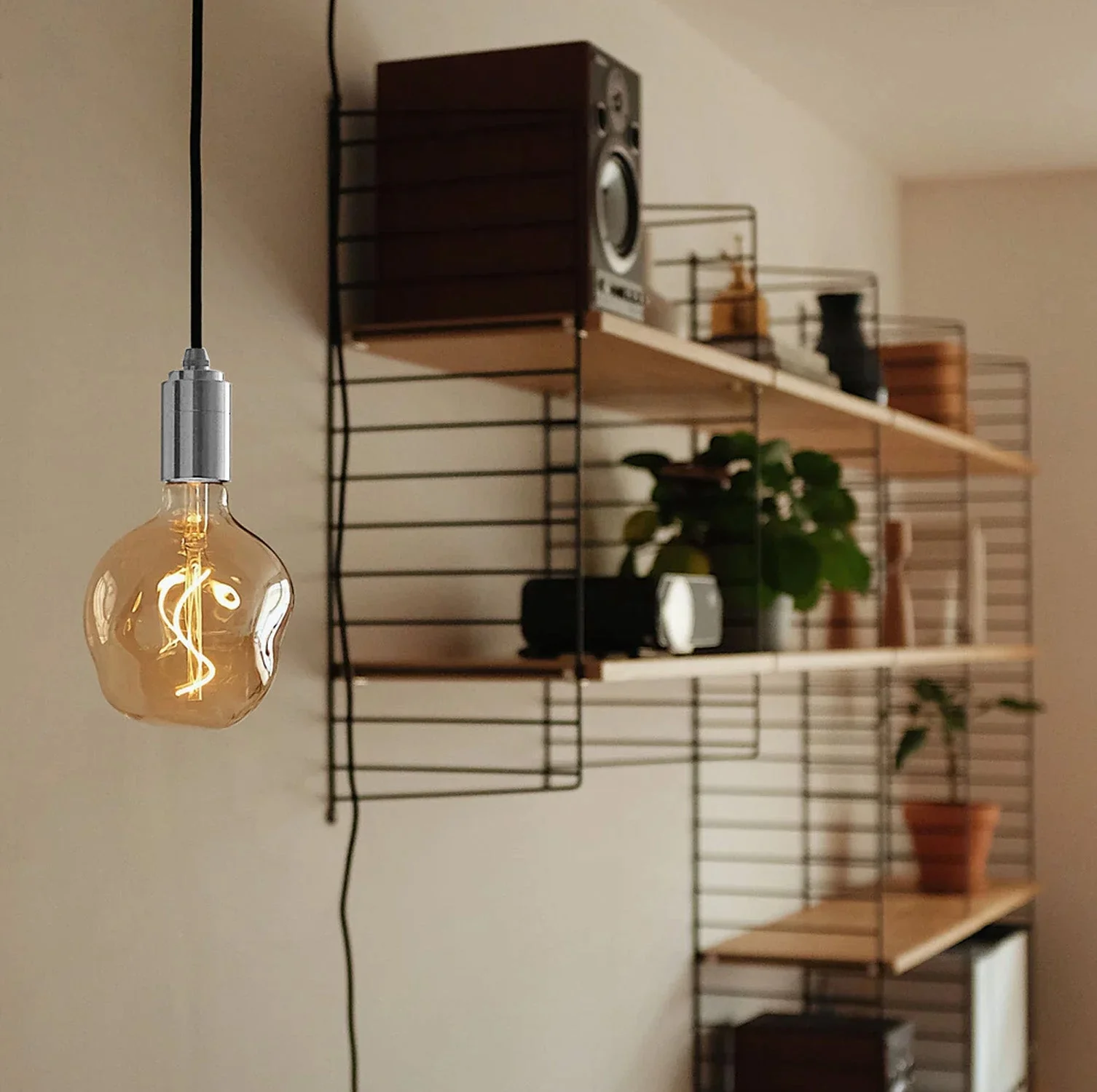 Voronoi I Plug-In Pendant Light in Stainless Steel - Image 2