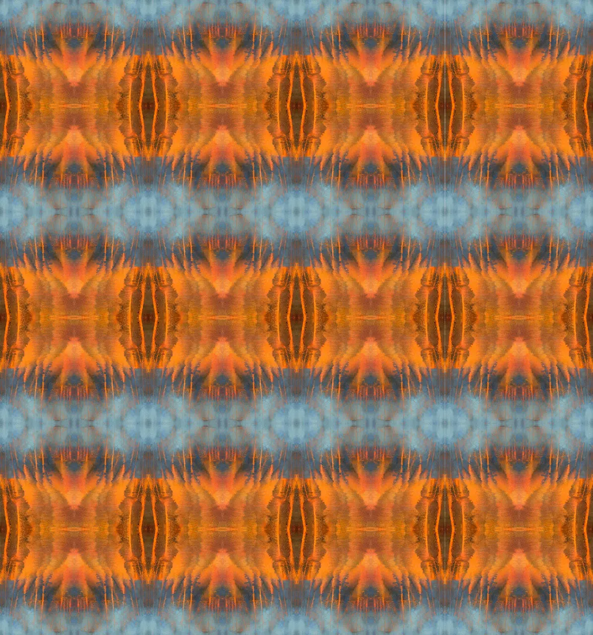 Wallpaper Blue Orange Water Abstract - £37.50 per sq metre - Image 5