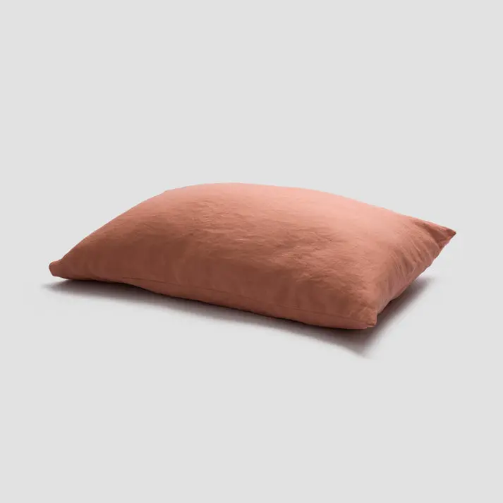 Warm Clay Linen & Cotton Pillowcases (Pair) - Image 4