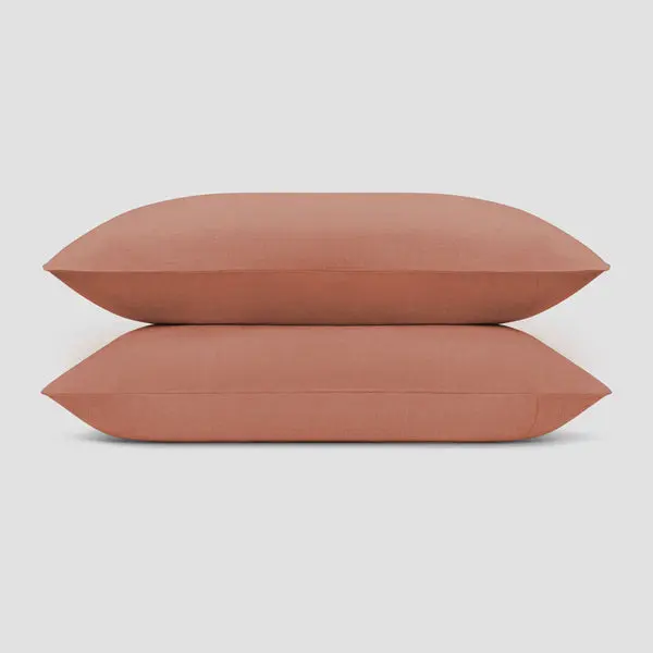 Warm Clay Linen & Cotton Pillowcases (Pair) - Image 5