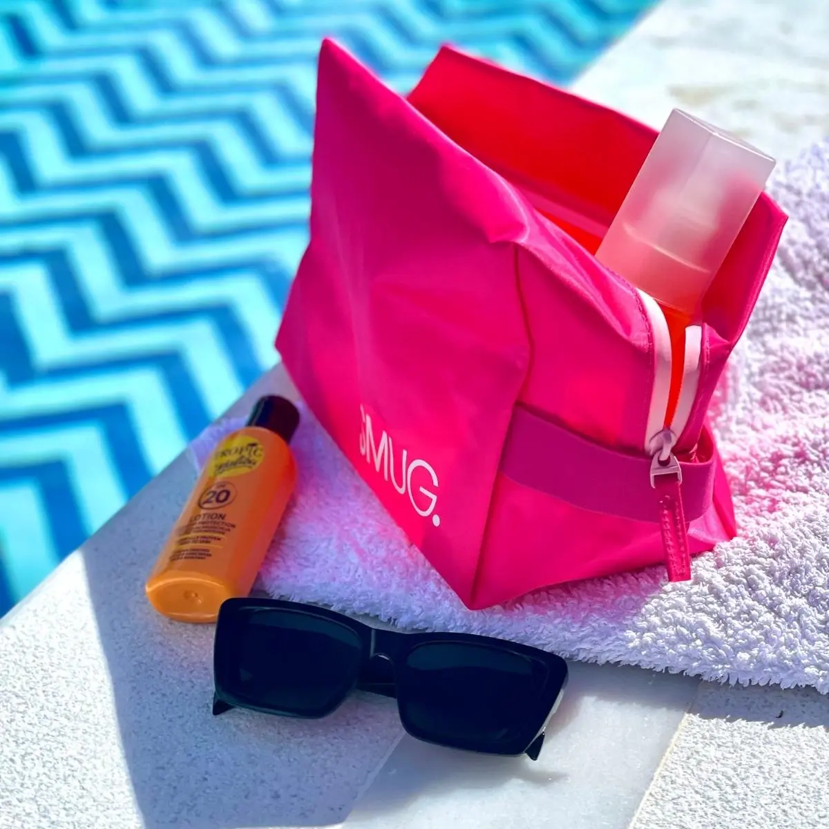 Bright Pink Wash Bag - Image 2