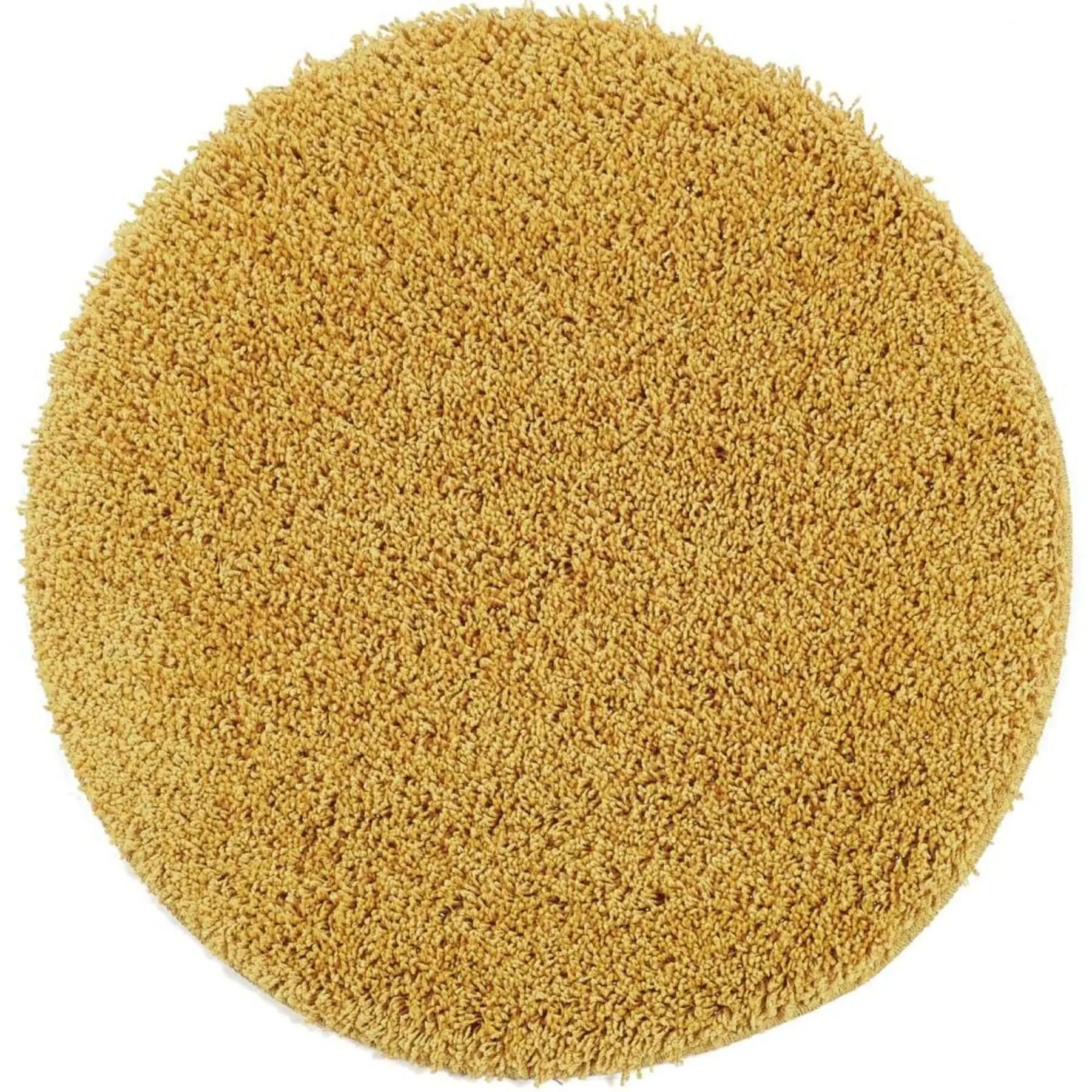 Washable Ochre Shaggy Rug - Image 3