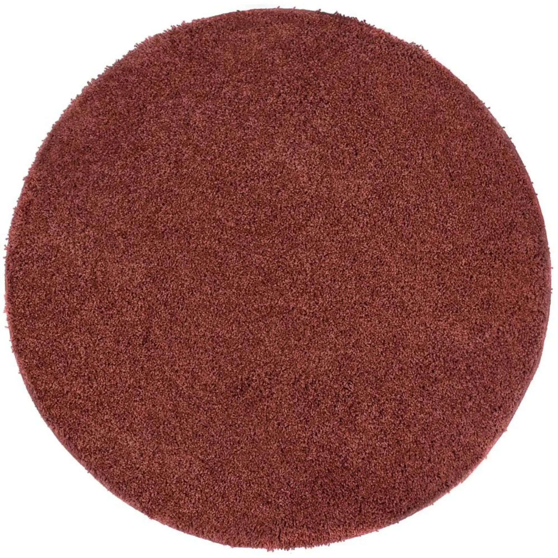 Washable Ox Red Shaggy Rug - Image 2