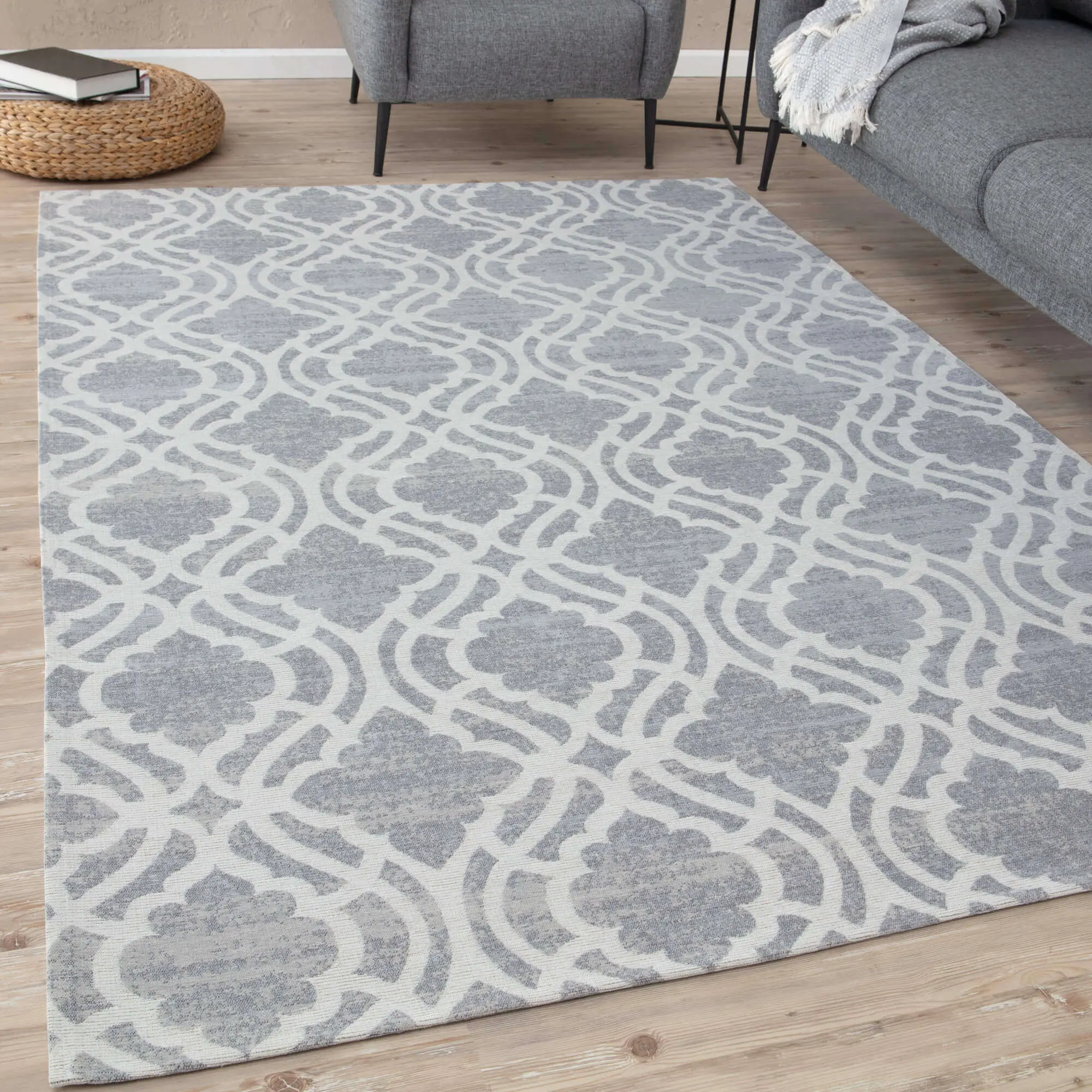 Washable Rug Carina Grey | 6901G - Image 3
