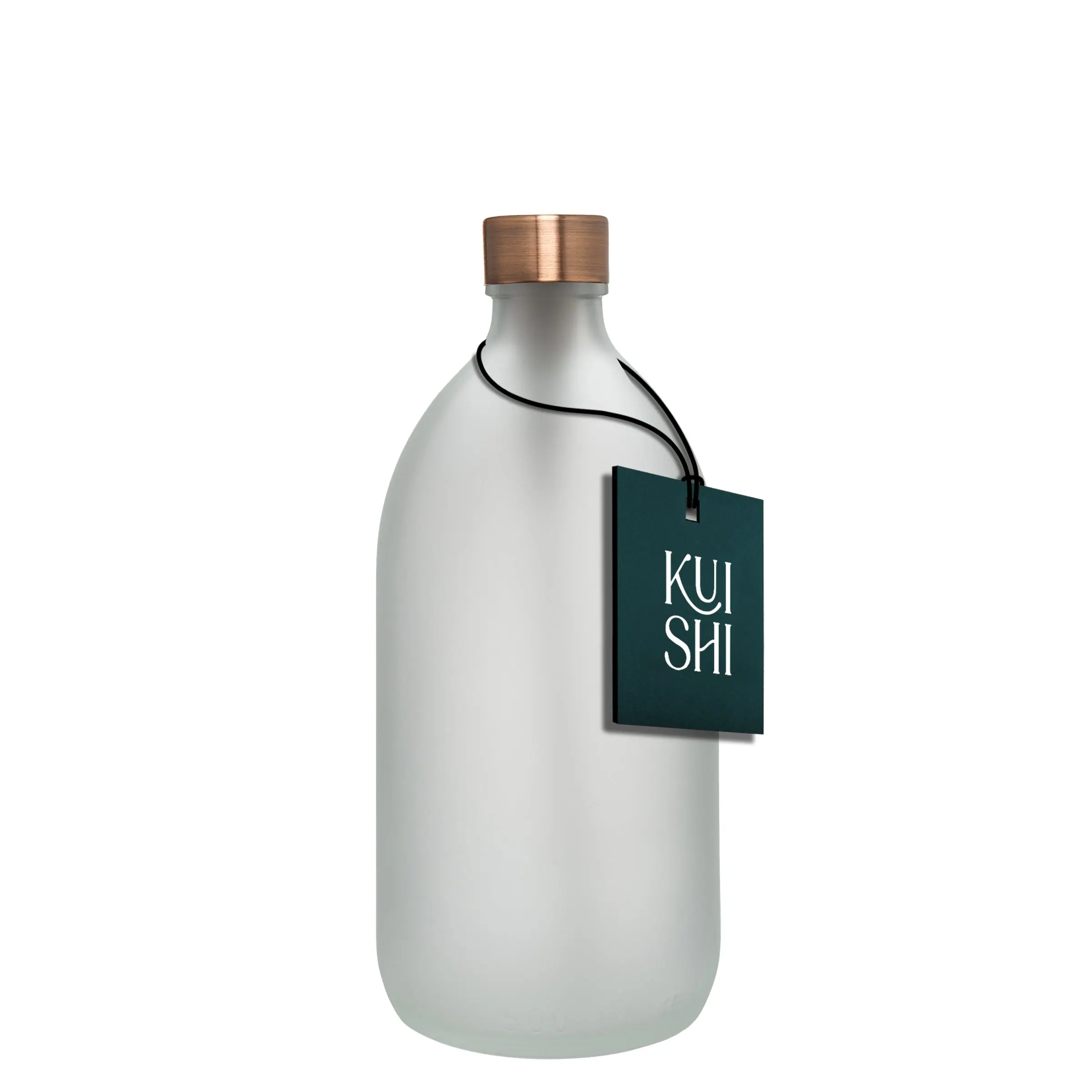 White Glass Bottle and Cap - Image 6