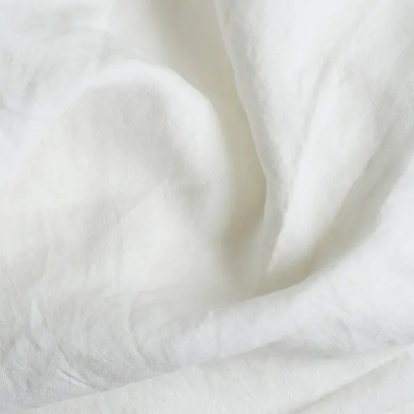 White Linen Blend Duvet Cover - Image 2