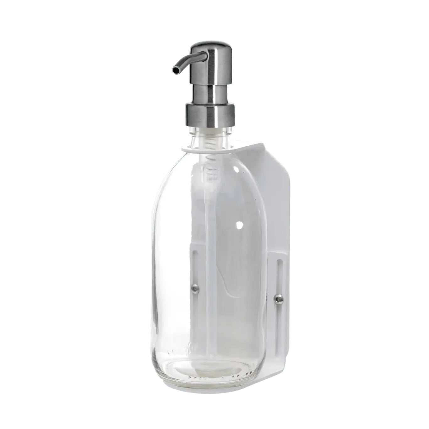 White Single Wall Mounted Soap Dispenser - Image 10