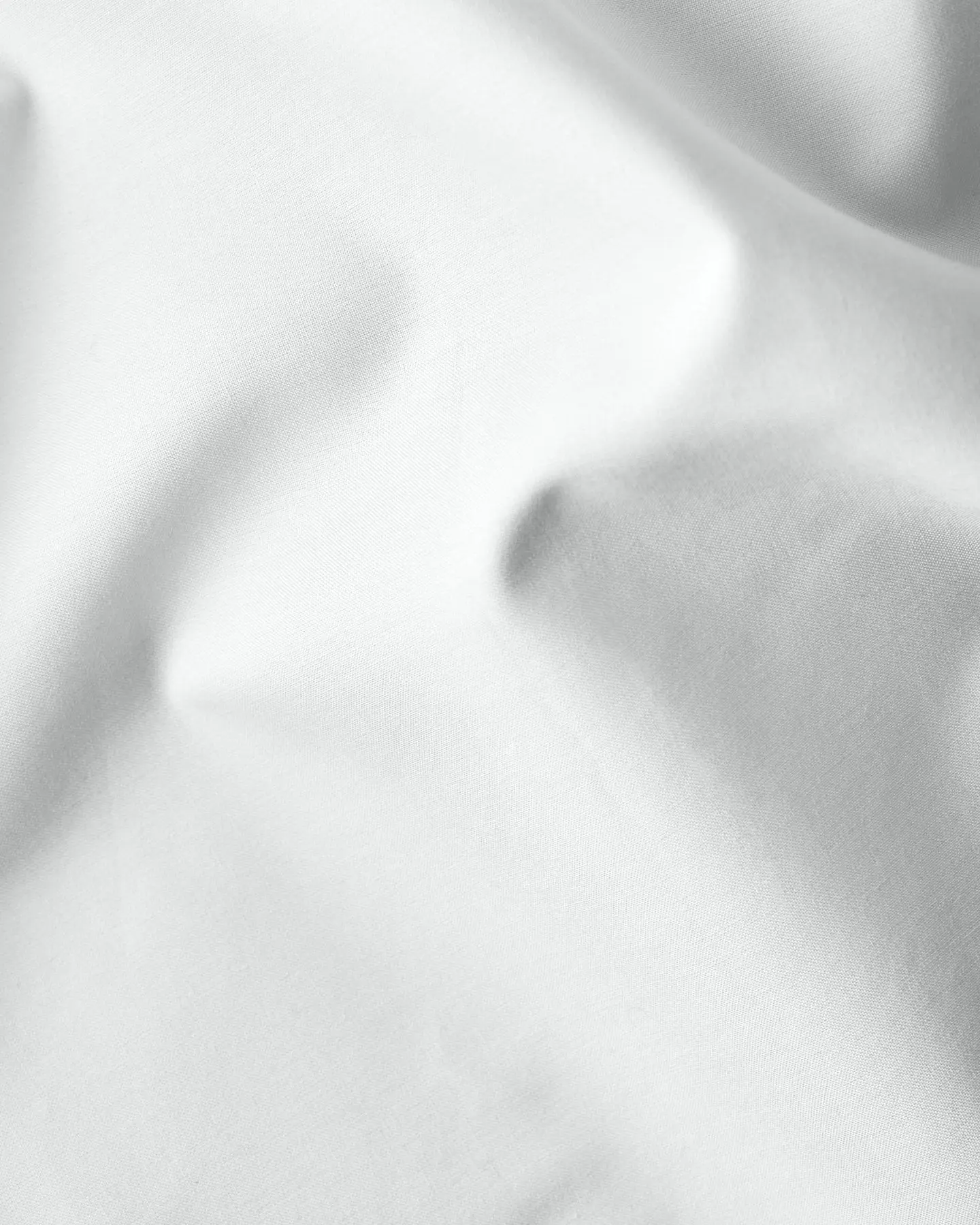 White Tencel Cotton Flat Sheet - Image 2