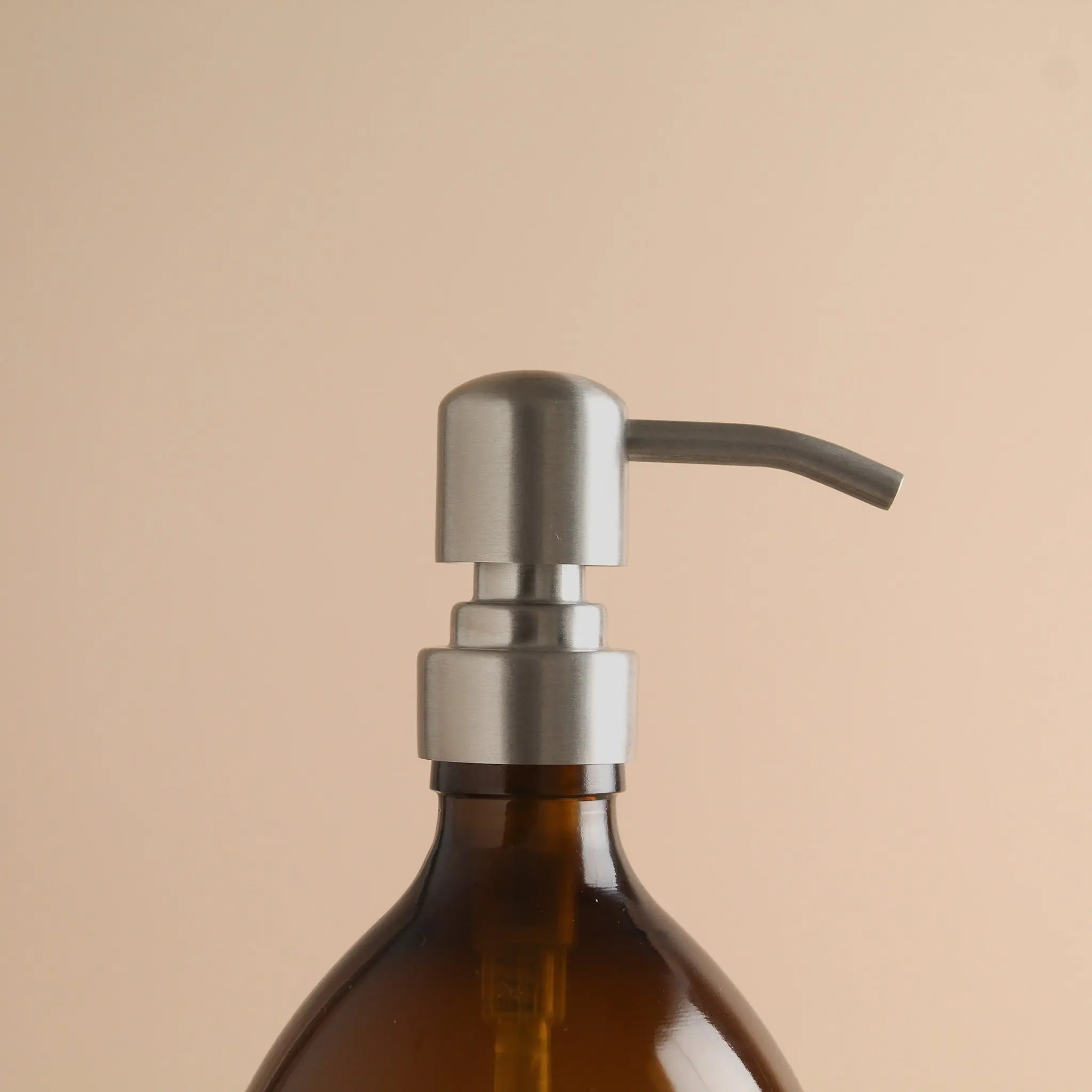 White Tray & Amber Glass Dispenser Double Set - Image 13