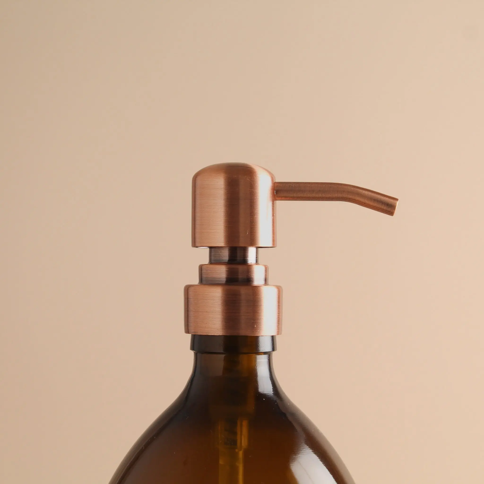 White Tray & Amber Glass Dispenser Double Set - Image 15