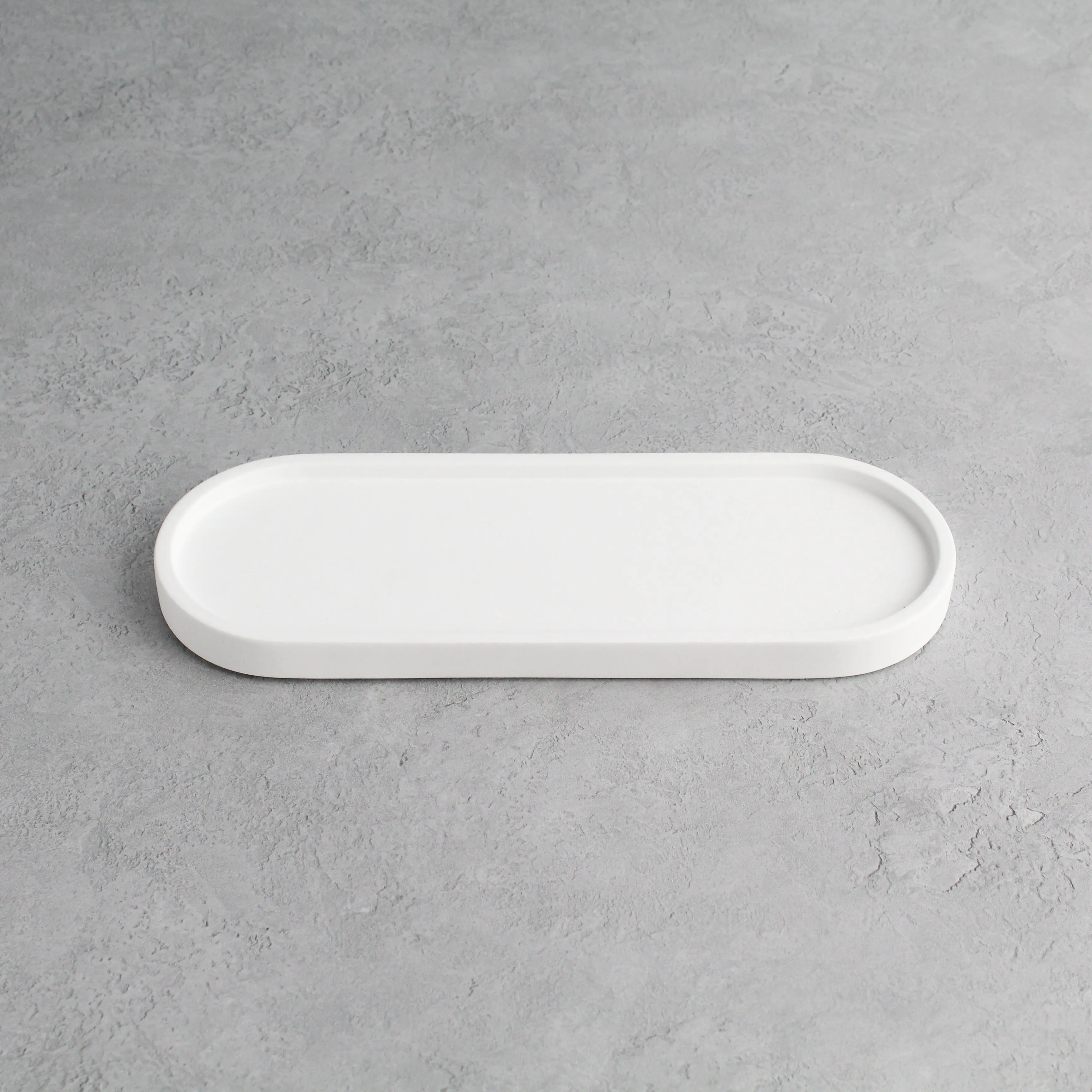 White Tray & Frosted Amber Dispenser Triple Set - Image 8