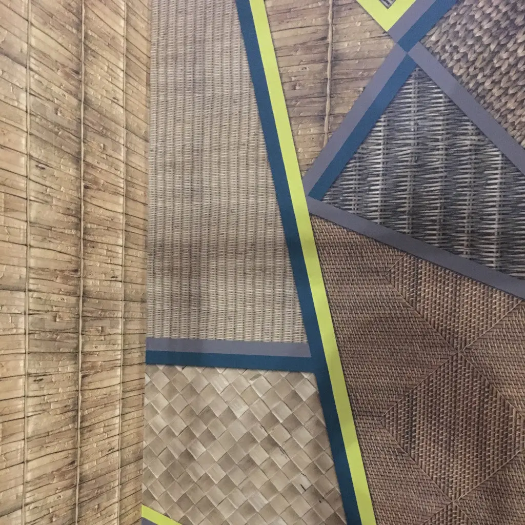 Wicker Geometric Mural Wallpaper - Image 6