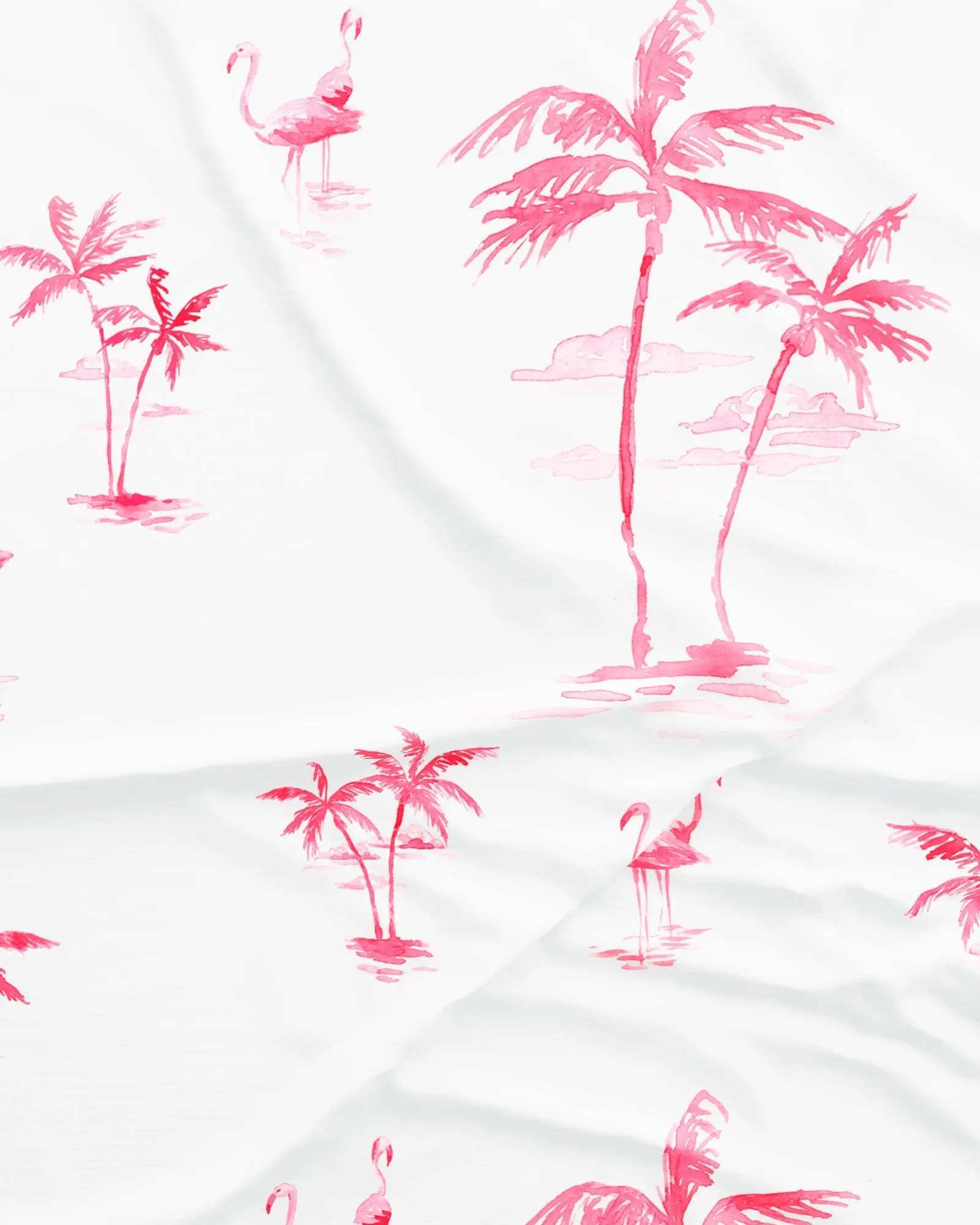Womens Lounge Shorts - Pink Palms - Image 2