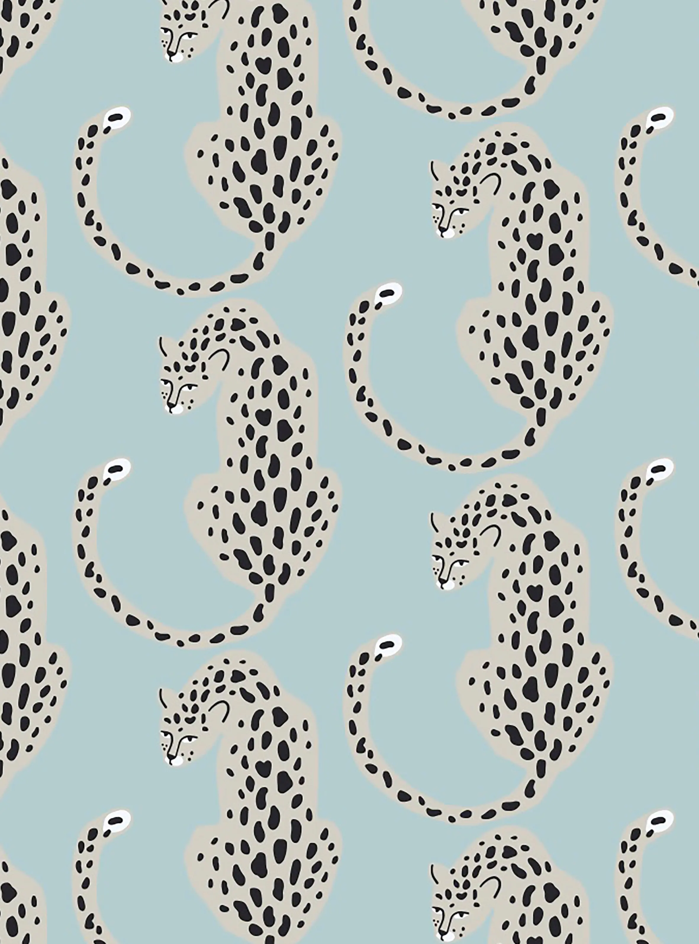 Blue Leopards Women's Organic Cotton Nightshirt - Image 3